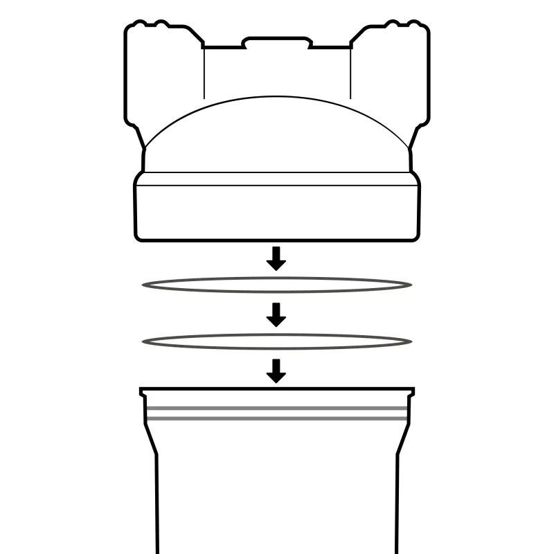Кільце ущільнювача для корпуса фільтра 5 ", 10" — 2